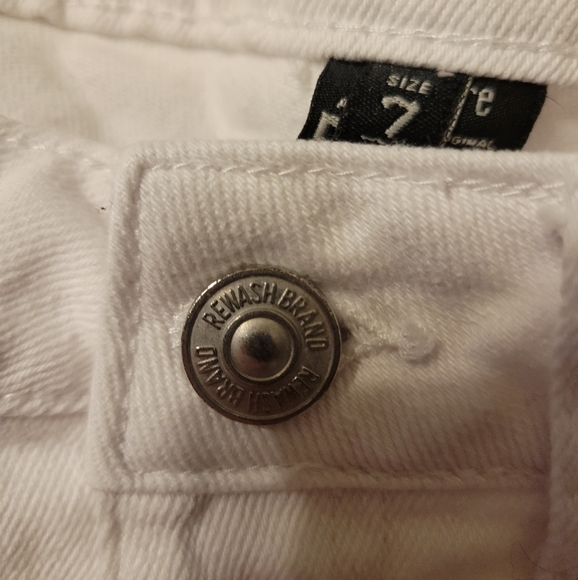 REWASH WHITE DENIM JEANS - Picture 6 of 10